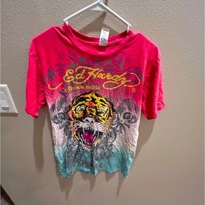 Mens y2k ed hardy shirt